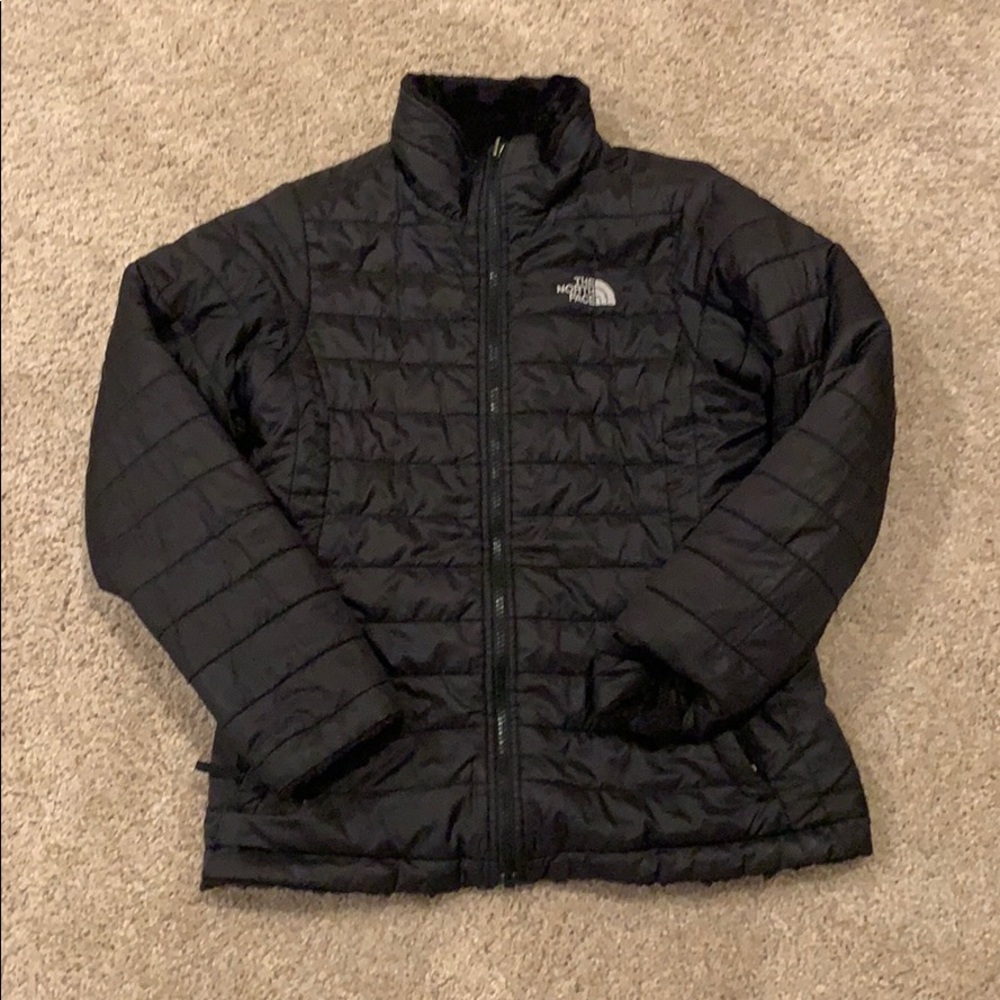 Girls Black North Face Coat